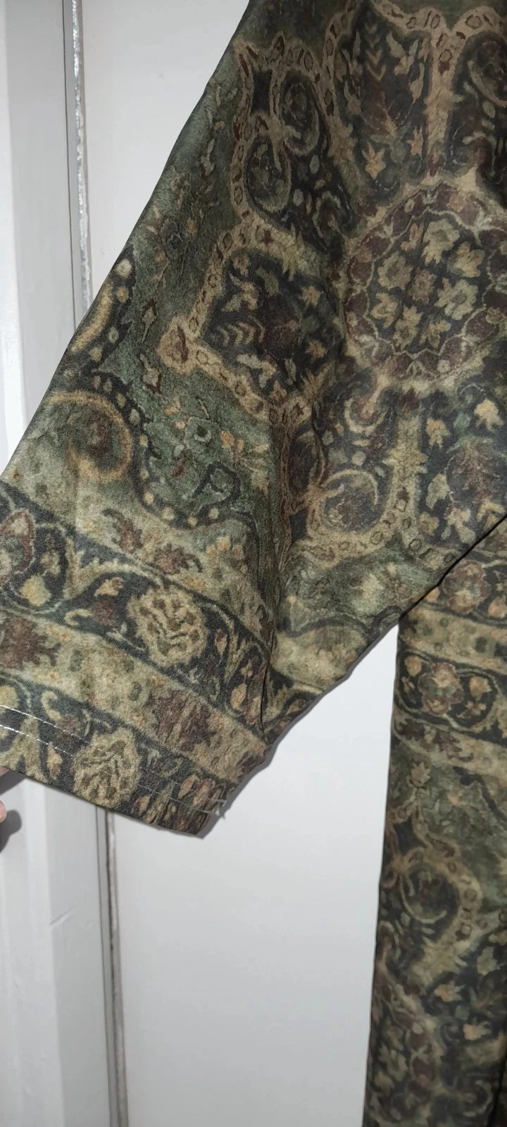 Vestido longo estilo kaftan/boho, tons variados de verde, Tamanho 5XL – photo 6